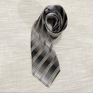 Pronto Uomo Gray and Tan Tie
